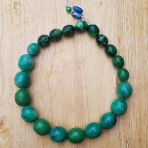 FREE with purchase - Green plastic beads bracelet